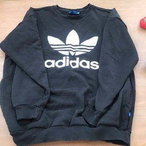 Black adidas crew neck